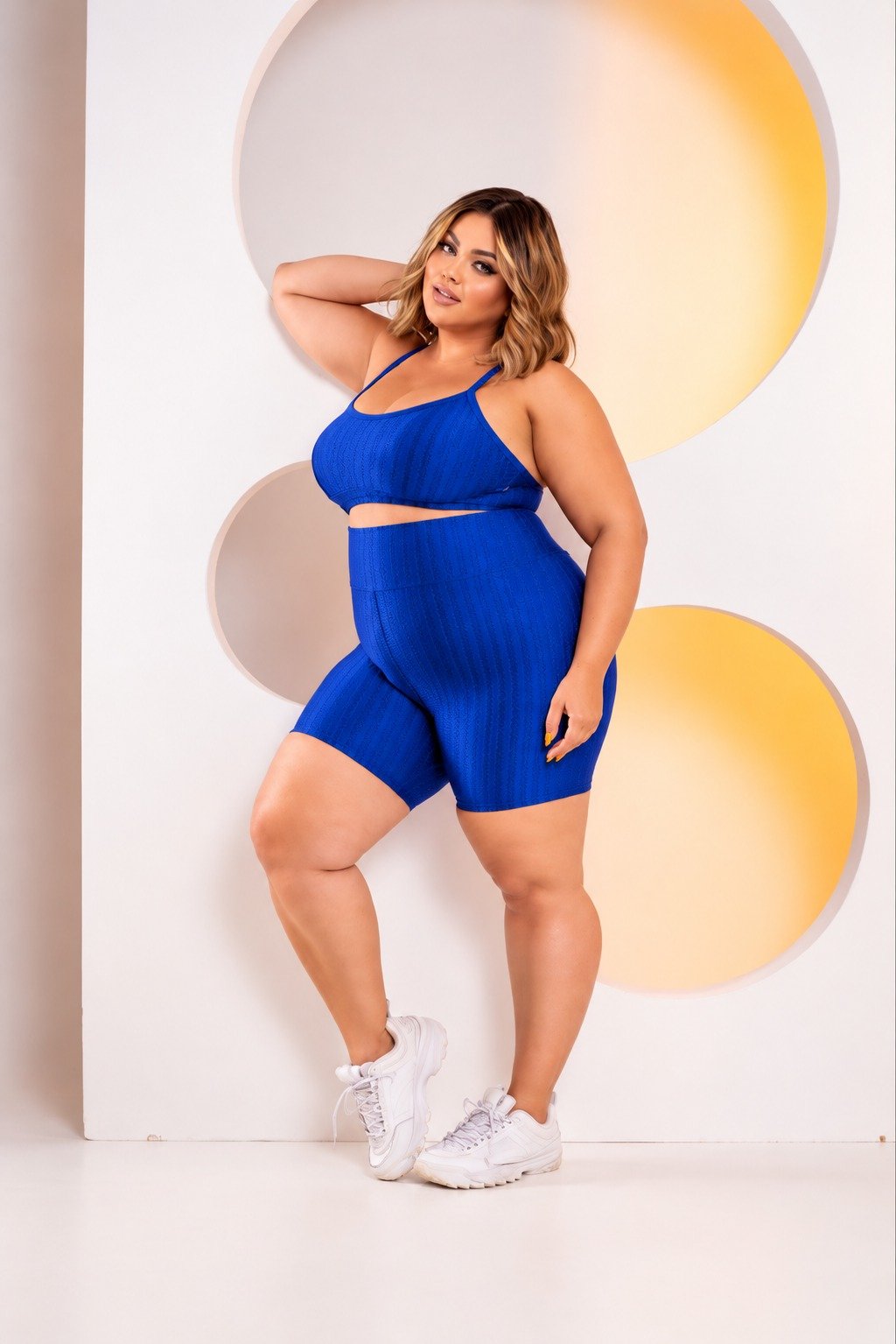 SHORT MEIA COXA CIRRE 3D PLUS SIZE