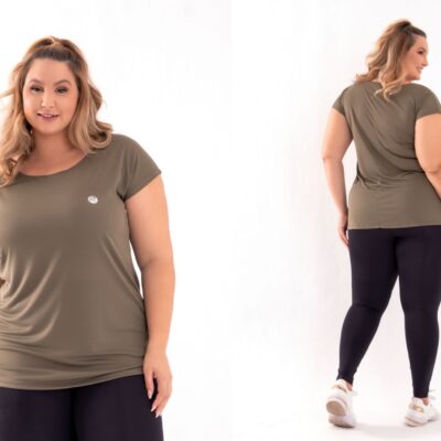 BLUSA M/M PLUS SIZE DRAY FIT
