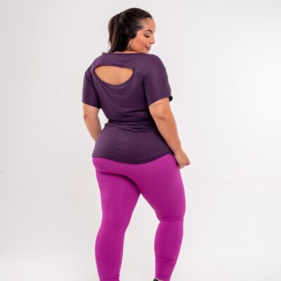 BLUSA PLUS SIZE DETALHE  COSTA DRY FIT POLIAMIDA