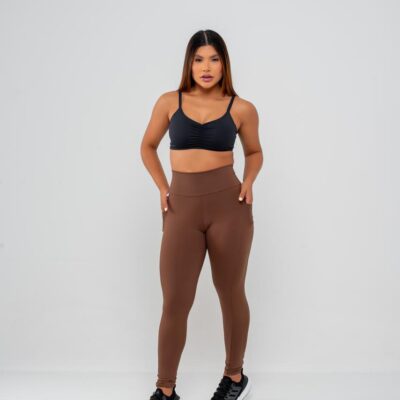 CALÇA LEG POLIAMIDA COM BOLSO  NAS LATERAIS