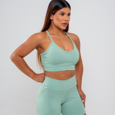 CONJUNTO SHORT POLIAMIDA  COM BOLSO LATERAL