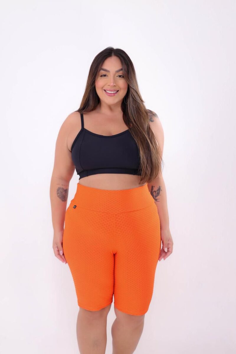 SHORT PEDAL JAQUARD ABELHA PLUS SIZE POLIESTER