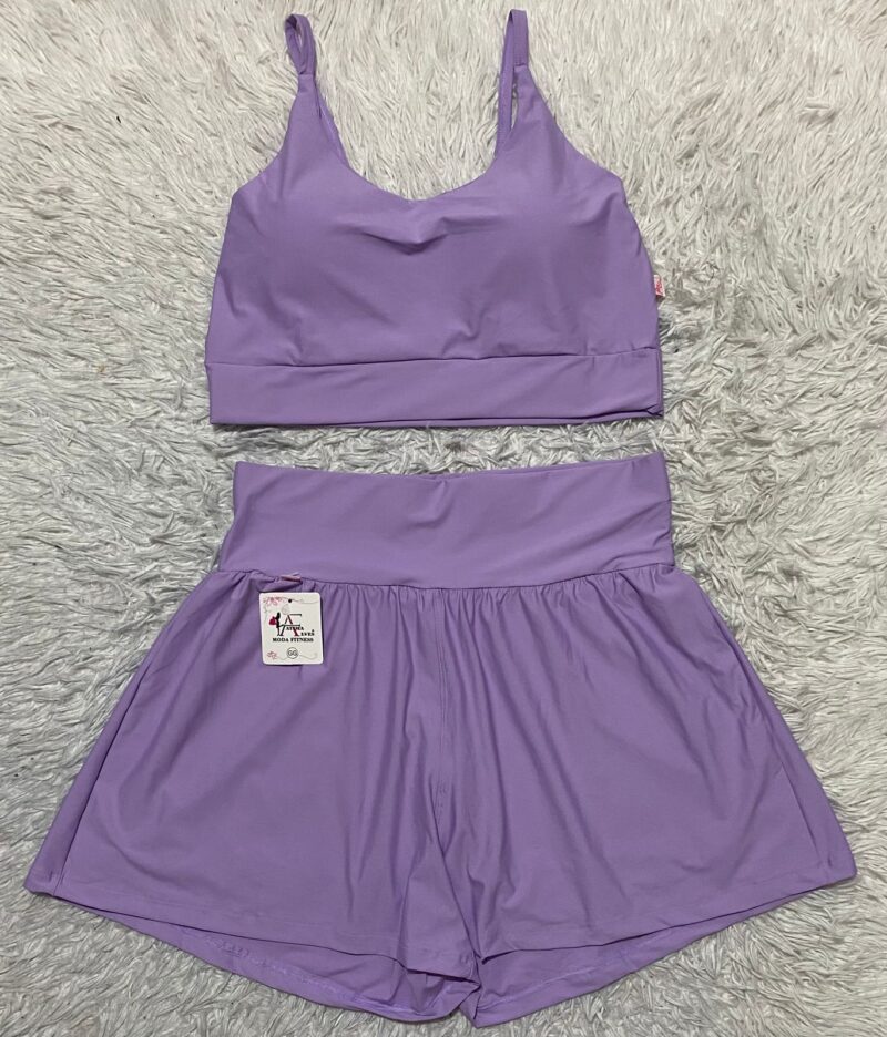 CONJUNTO SHORT BOX DUPLO POLIAMIDA GELADINHO COM ELASTICO PALA PLUS SIZE