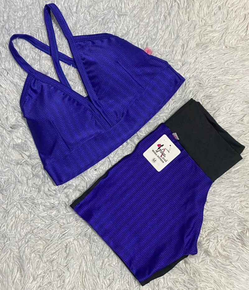 CONJUNTO SHORT SUPLEX 2 TECIDO COM TOP CIRRE 3D