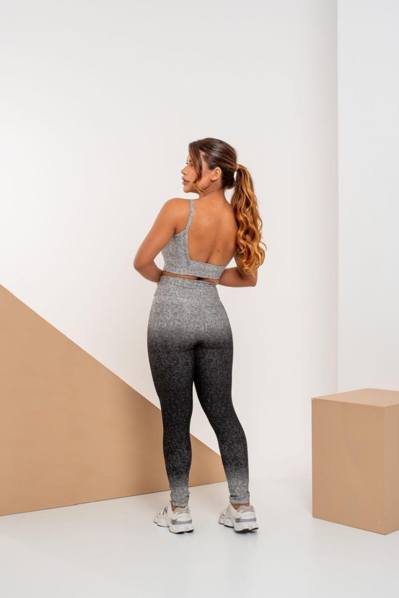 CONJUNTO CALÇA JAQUARD POLIAMIDA BEACH & FITNESS TOP COM BOJO - Image 2