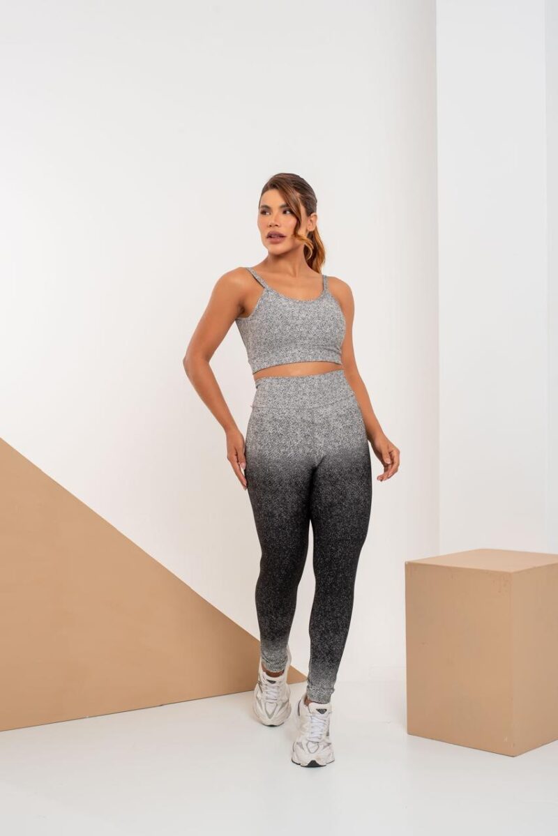 CONJUNTO CALÇA JAQUARD POLIAMIDA BEACH & FITNESS TOP COM BOJO - Image 3