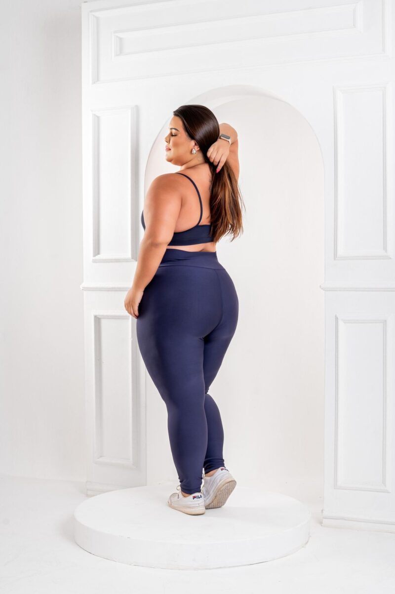 CALÇA LEG BASICA POLIAMIDA ZERO TRANSPARÊNCIA FIO DUPLO PLUS SIZE - Imagem 2