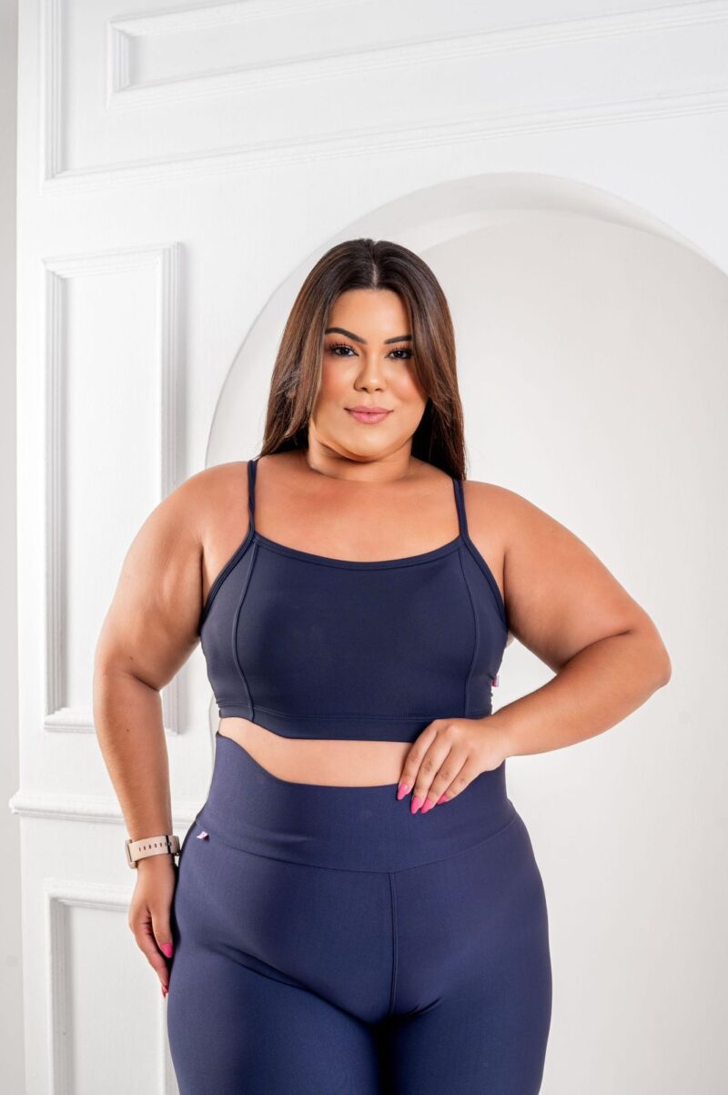 CALÇA LEG BASICA POLIAMIDA ZERO TRANSPARÊNCIA FIO DUPLO PLUS SIZE - Imagem 3