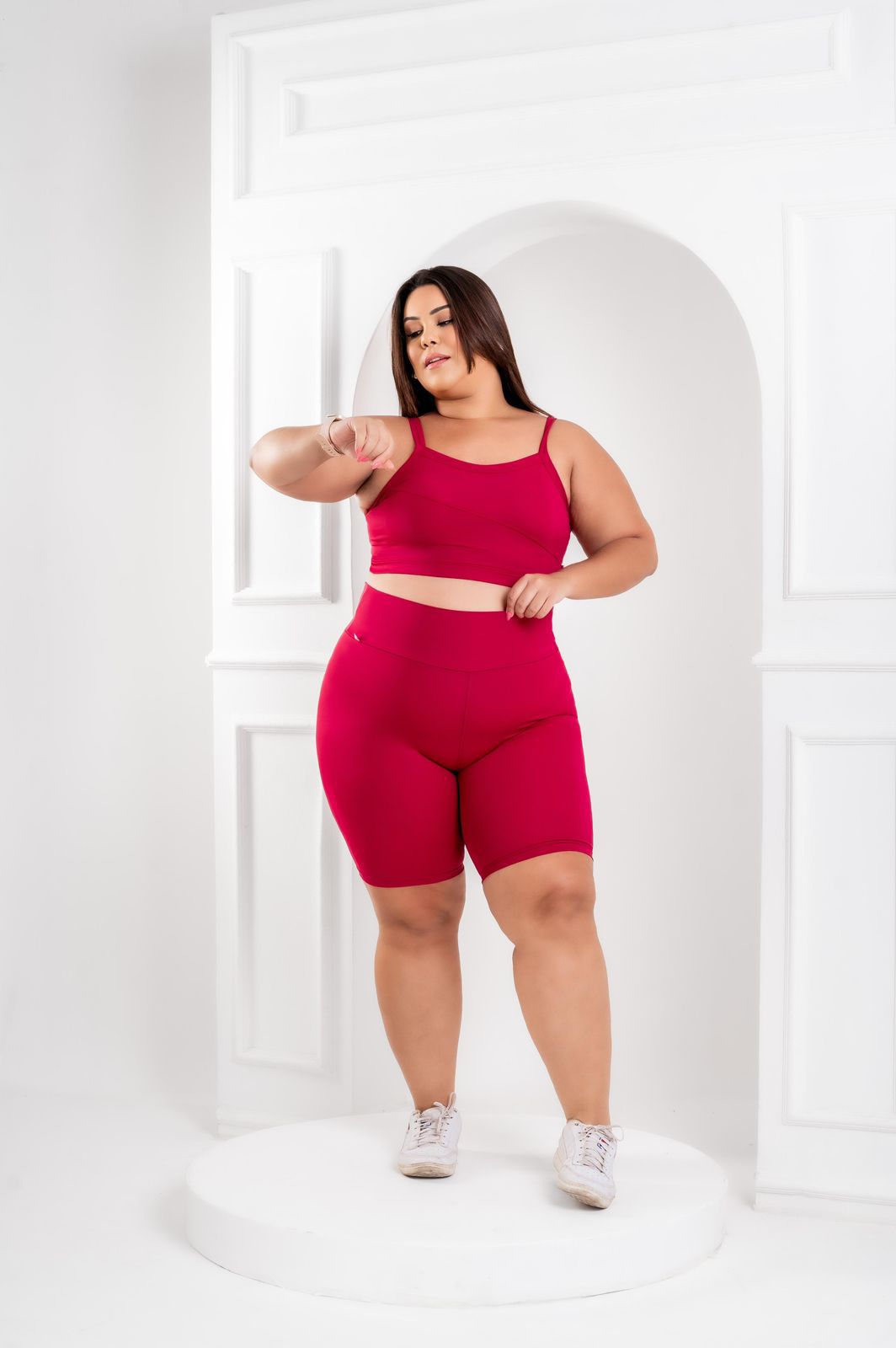 CONJUNTO SHORT POLIAMIDA LISO TOP COM BOJO EXTRA GG - Imagem 3