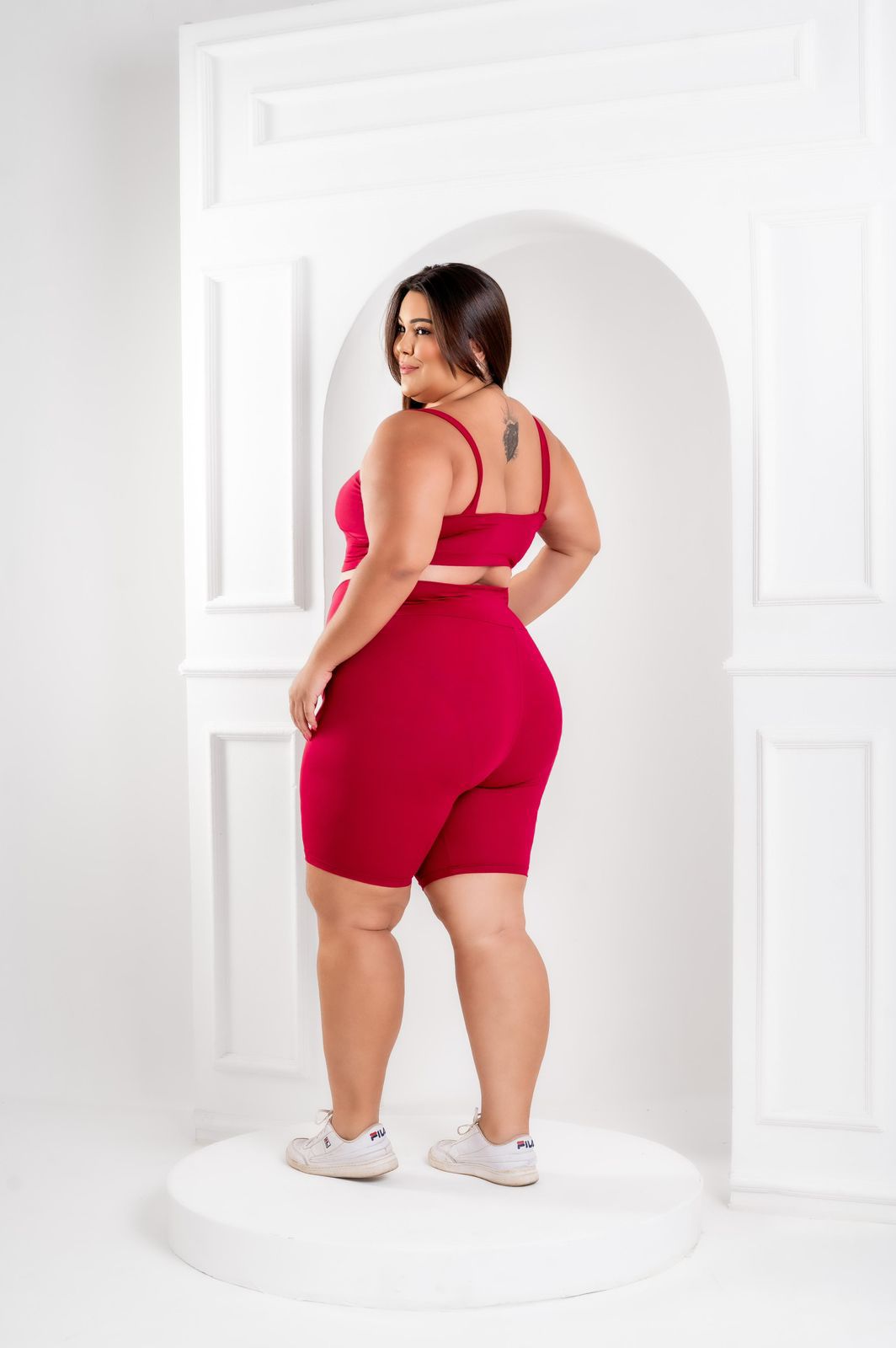 CONJUNTO SHORT POLIAMIDA LISO TOP COM BOJO EXTRA GG - Imagem 2