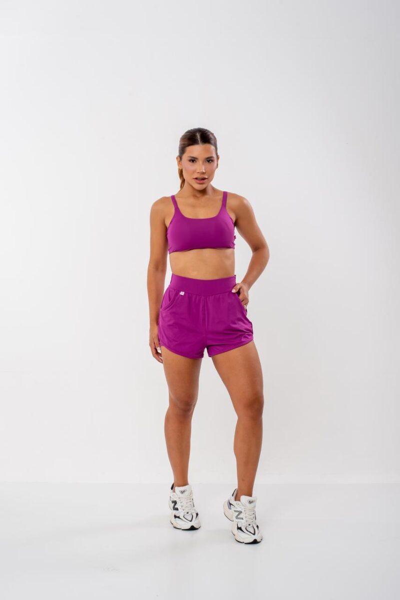 CONJUNTO SHORT DUPLO COM BOLSO GELADINHO POLIAMIDA - Imagem 3