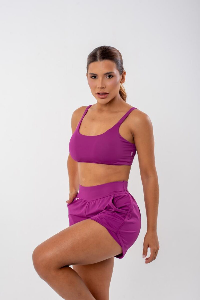 CONJUNTO SHORT DUPLO COM BOLSO GELADINHO POLIAMIDA - Imagem 4