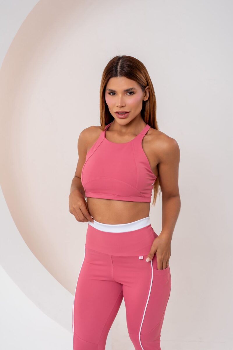 CONJUNTO CALÇA BICOLOR COM BOLSO LATERAL POLIAMIDA - Imagem 3