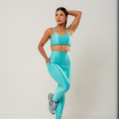 CONJUNTO CALÇA BRIGHT SOPT POLIAMIDA COM BOLSO NAS LATERAIS