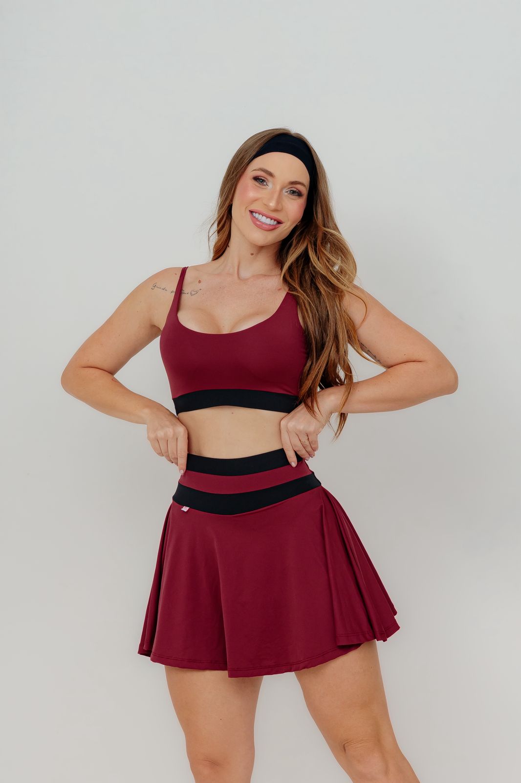 CONJUNTO SHORT SAIA BEACH TÊNIS BICOLOR