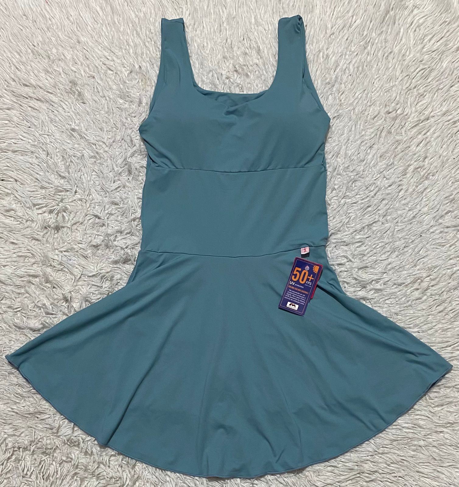 MACAQUINHO SAIA ALÇA LARGA POLIAMIDA GELADINHO COM BOLSO INTERNO