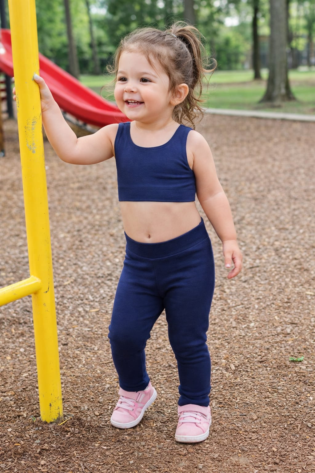 CALÇA LEG BÁSICA POLIAMIDA ZERO TRANSPARÊNCIA FIO DUPLO INFANTIL